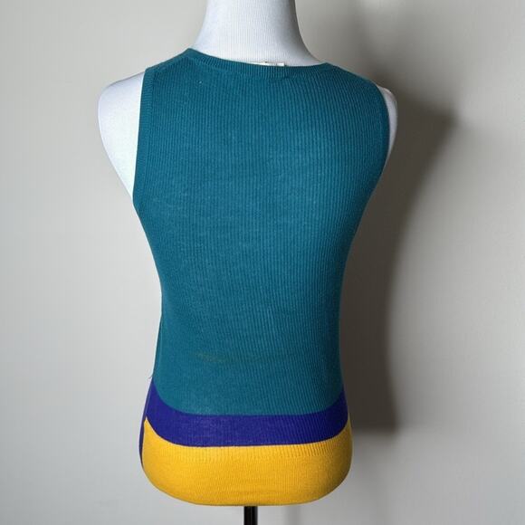 Etro Color Block Ribbed Tank - Picture 4 of 6